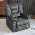 thumbnail image 6 of UWR-Nite Electric Power Lift Recliner Chair Adjustable for Elderly, Heavy Duty and Safety Motion Reclining Mechanism Fabric Sofa, 6 of 8
