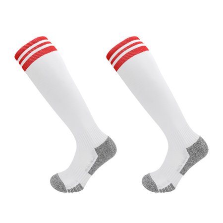 DNAKEN (3 Pairs) baseball socks softball socks grip socks soccer compression socks men for Youth & Adult kids toddler soccer socksNon -sliding long cylindrical socks embroidered socks high tube towel