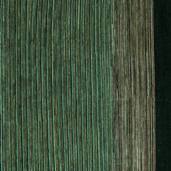 Ahgly Company Indoor Square Abstract Turquoise Blue Modern Area Rugs, 3' Square