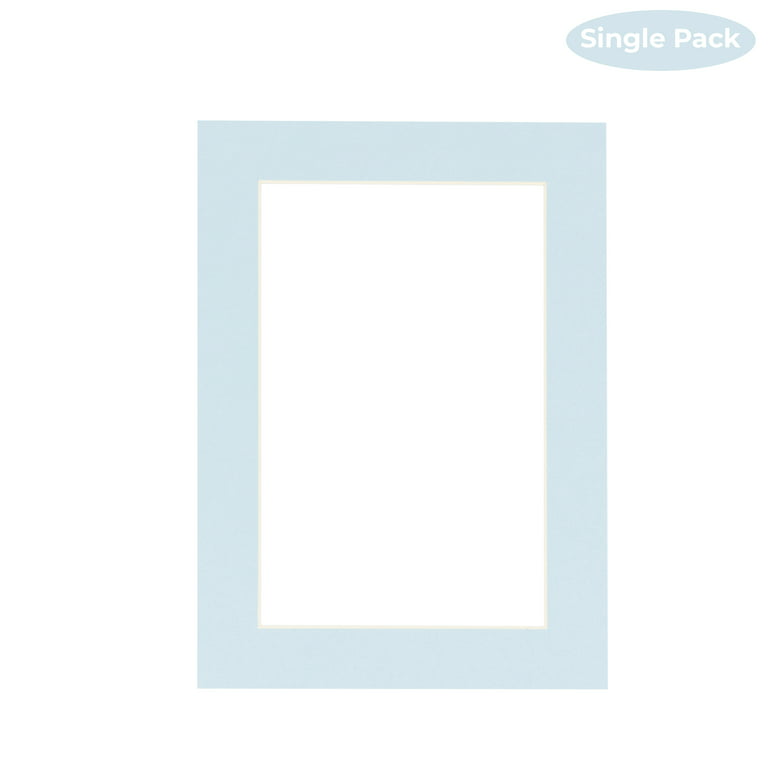 Royal Blue Acid Free 8x10 Picture Frame Mats with White Core Bevel