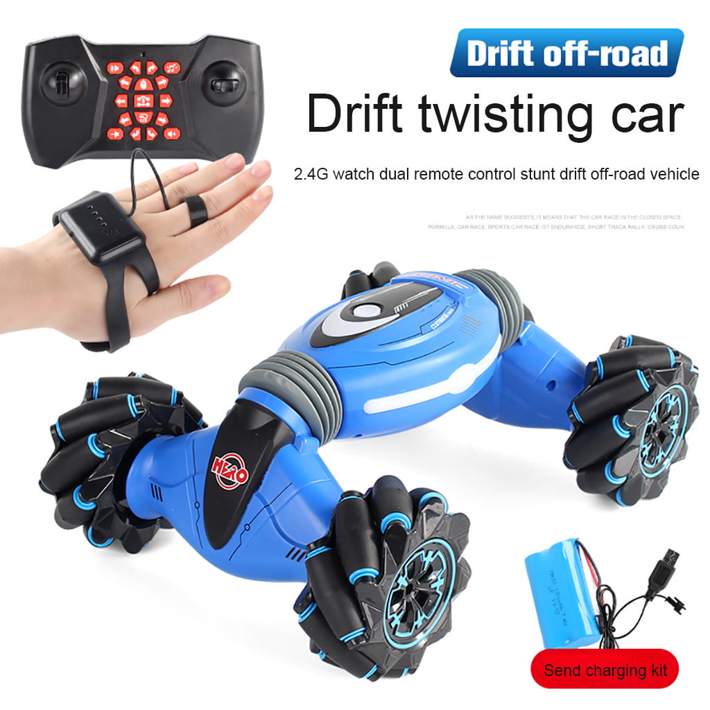 RC Car 4WD Gesture Detection Vehicle Drift Remote Control Kids Driving Toy Red