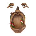 thumbnail image 3 of Comedero para pájaros, decoración de cara de , escultura de caras de , figuritas, adornos de jardín, estatuas para abrazar árboles, comedero shamjiam Cara del árbol del comedero para pájaros, 3 of 8