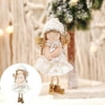 thumbnail image 5 of Christmas Decor, Christmas Angel Doll Decoration Christmas Tree Ornament Thanksgiving Birthday Year Fairy Family Party Children's Girl Toy Pendant Stained Glass Heart Window Hangings Beaded Curtains, 5 of 8