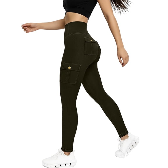 High Waisted Jeans For Women Long Denim Solid Color Butt Lifting Fitness High Waist Stretch Yoga Pants With A Body Contouring Fit For Gym And Studio Wear Plus Size Jeans