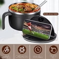 thumbnail image 2 of 304 Stainless Steel Insulated Ramen Bowl, 1200ml Large Capacity, Multi-Purpose Anti-Scald Noodle & Pasta Bowl, Leak-Proof Lunch Box for Kitchen, Work & Travel, 2 of 7