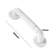 thumbnail image 5 of Pasamanos blanco de 38 cm, pasamanos para personas mayores, discapacitados, sin barreras, de acero inoxidable para bañera e inodoro - Personas mayores, 5 of 5