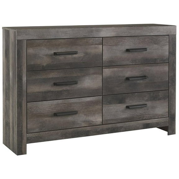 Ashley Furniture Wynnlow 6 Drawer Double Dresser in Gray