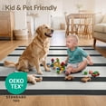 thumbnail image 4 of ODIKA 5'x7' Ultra-Soft Area Rug, Under Door Striped Awning Bands Boho Detail Front Stripe Layering None Washable, Bare feet friendly, Silk-Touch for Bedroom Home office, 4 of 7