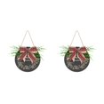 thumbnail image 2 of Kearding Señal de bienvenida para fiesta pequeña, puerta, tablero de rústico, plantas, lazo, colgante artesanal, porche de casa, Type3 NO3, 2 of 6