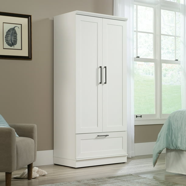 Sauder Homeplus Wardrobe/Storage Cabinet, Soft White Finish - Walmart ...