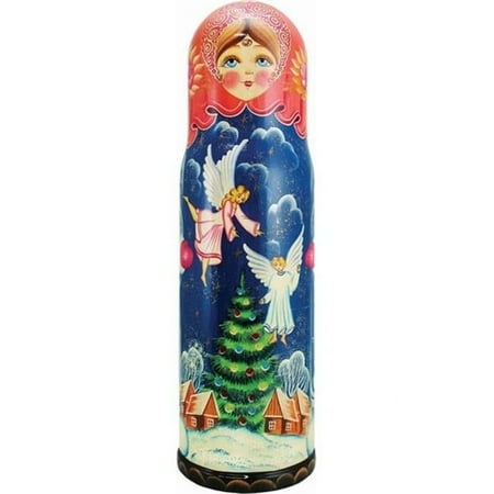 G.Debrekht 190508 Russia Nested Dolls Angels Bottle Holder 15 in.
