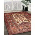 thumbnail image 3 of Ahgly Company Machine Washable Indoor Square Traditional Sunrise Orange Area Rugs, 8' Square, 3 of 7