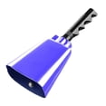 thumbnail image 2 of TISHITA Cowbell Wedding Bells Loud Cheering Hand Bell for Baseball Party Celebration Blue, 2 of 7