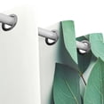 thumbnail image 3 of Eucalyptus Leaves Curtains Grommet Black Out 63 Inch Length Curtain Drapes for Bedroom Living Room 2 panels set, 3 of 5