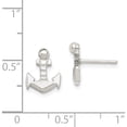 thumbnail image 4 of Sterling Silver Anchor Mini Post Earrings (12 X 10) Made In United States qe100, 4 of 5