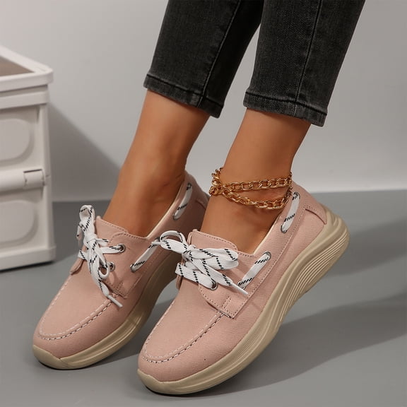 Willtoo Women's Low Top Canvas Shoes Lace Up Sneakers Lightweight Casual Walking Shoes Comfortable Soft Sole Non Slip Orthopedic Sneakers