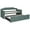 Green, variant on GZXS Modern Daybed Twin Size Upholstered Day Bed with Trundle and 3 Drawers, Green
