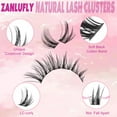thumbnail image 2 of Kit de extensión de pestañas zanlufly Lash Clusters Cat Eye Manga LC, 2 of 6