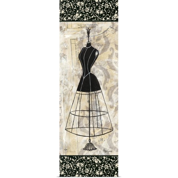 Great BIG Canvas | Rolled Poster Print entitled Dress Form Panel II