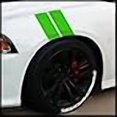 thumbnail image 3 of Sticker Connection | Fender Stripes Hash Marks - Lime Green Vinyl Decal Universal for Car Truck Sticker Racing Stripe (Lime Green), 3 of 4