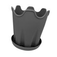 thumbnail image 4 of Colaxi Flowerpot Flower Plant Container with Base Versatile Portable with Drainage Hole Planter Box for Courtyard Living Room Potted Gray, 4 of 8