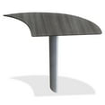 thumbnail image 3 of Mayline Medina Curved Desk Extension (Right) in Gray Steel, 3 of 4