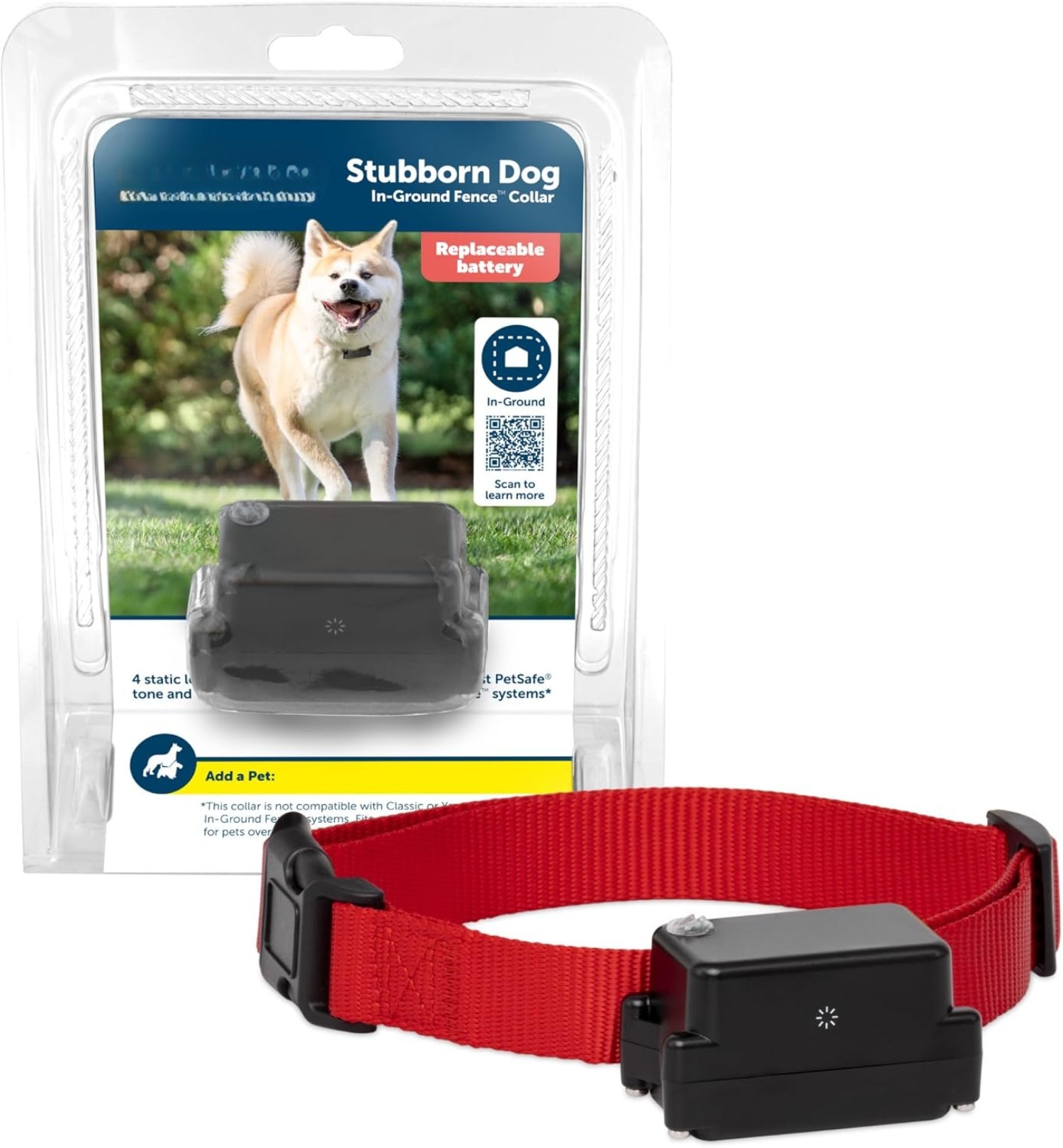 Perimeter Technologies Invisible Fence Replacement Collar | 10K Compatible | PTPIR-003-10K For Dogs Over 15lbs