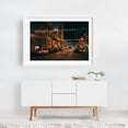 thumbnail image 2 of Parkersburg String Lights - Parkersburg West Virginia Photography White Framed Wall Art Print 24 x 36 inches, 2 of 3