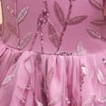 thumbnail image 6 of Flower Girls Embroidered Princess Dress Puff Sleeve Wedding Birthday Party Gown, 6 of 7