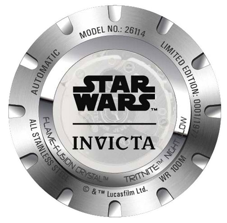 Invicta Men's 26114 Star Wars Automatic Multifunction Gold Dial Watch