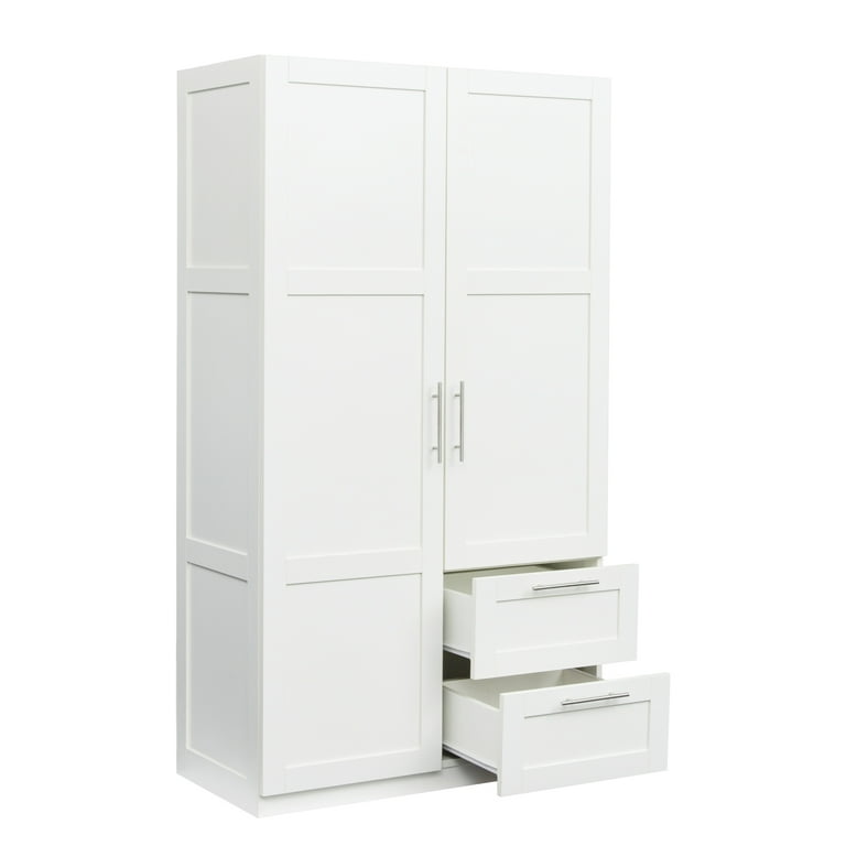 Modern Freestanding Wardrobe Armoire Closet High Cabinet Storage