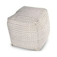 thumbnail image 2 of Steve Silver Hakim Square Handwoven  Pouf, 2 of 5