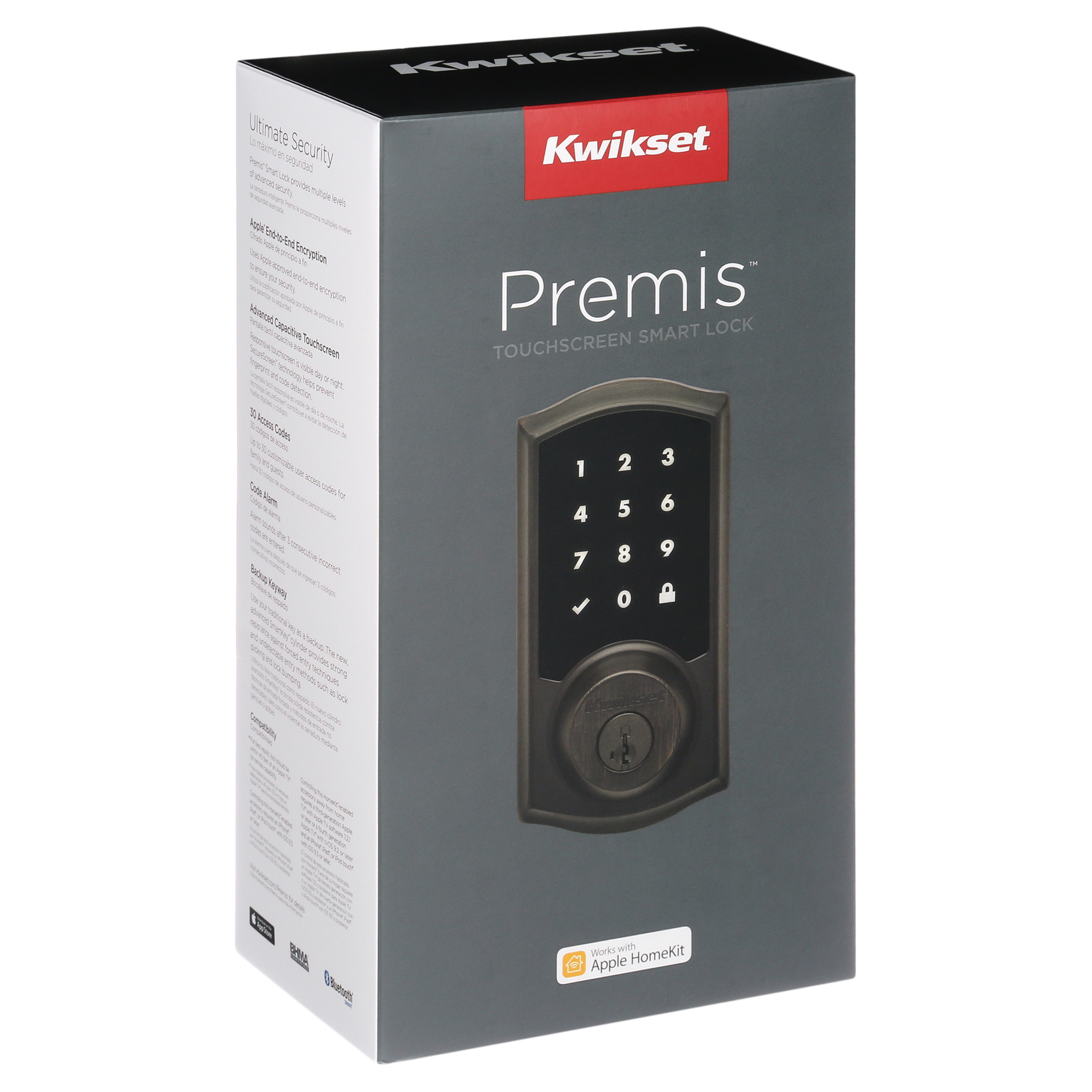 919 Premis Touchscreen Smart Lock featuring SmartKey Security™ in Venetian Bronze