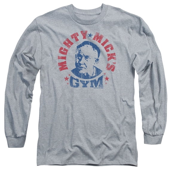 Rocky Mighty Micks Gym Long Sleeve Adult 18/1 T-Shirt Heather
