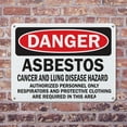thumbnail image 4 of (2 Pack) Asbestos Cancer and Lung Disease Hazard Authorized Personnel Only Respirators OSHA Danger Sign, 4 of 8