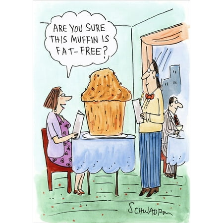 - Oatmeal Studios Fat Free Muffin Funny / Humorous Birthday Card