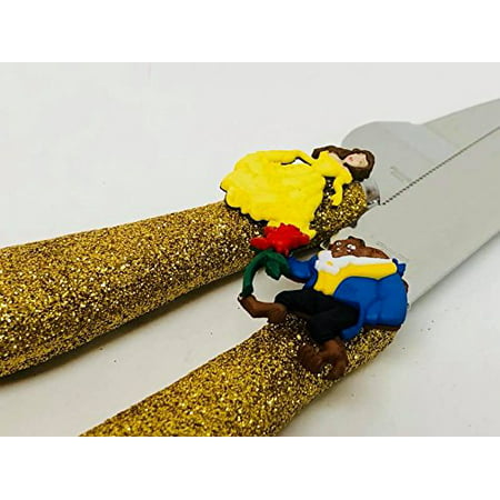  Beauty  and The Beast  Cake  Knife Server  Set  For Birthday 