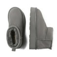 thumbnail image 3 of EVER AU Women Heron Ultra Mini Platform Boots - Grey, 3 of 11