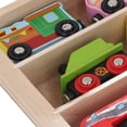 thumbnail image 3 of YAHHU Premium Solid Wood Train Set with Storage Box, 12-Piece Brightly Colored Educational Railway Toys for Toddlers and Children (13.39 inches / 34 cm), 3 of 6
