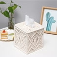 thumbnail image 3 of Caja de pañuelos de tejida , decoración de cubierta, organizador de encimera, soporte de pañuelos de macramé, caja de papel higiénico, 3 of 9