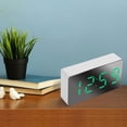 thumbnail image 4 of Reloj despertador digital LED Temperatura grande 12/24 horas Atenuador de brillo portátil Verde Zulema Despertador digital, 4 of 7