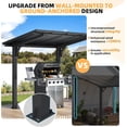 thumbnail image 2 of AECOJOY 8' x 5' Lean to Grill Gazebo Hardtop Outdoor Pergola for Patio, Freestanding Carport Pergolas and Gazebos Clearance with Steel Patio Roof, Small Heavy Duty Metal Awnings for Decks, 2 of 7