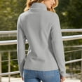 thumbnail image 7 of IUYRTFE Women's Fleece Zip-Up Jacket Stand Collar Long Sleeve Casual Coat with Pockets, 7 of 7