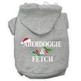 thumbnail image 4 of Christmas Pet Dog and Cat Hoodie Screen Printed, "Aberdoggie  Fetch", 4 of 10