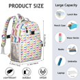 thumbnail image 6 of Colorful Funny Dachshund Backpack for School,Cute School Bag,Schoolbag with Adjustable Shoulder Straps & Padded Back,15.25"x11.5"x5.25", 6 of 6