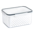 thumbnail image 1 of EGNMCR Storage Bins, Storage Containers 4 In 1 Food Storage Container Produce Containers For Fridge Household Transparent Plastic Food Storage Box-Including Basket Refrigerator Freshness, 1 of 5