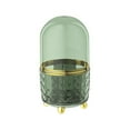 thumbnail image 2 of Rotating Makeup Brush Holder Multi Grids Container for Bathroom Dresser Comb Green with cover, 2 of 9