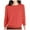 Orange, variant on Ediodpoh Women's Casual Crew Neck Solid Color Pullover Sweater Knit Tops for Women Orange L