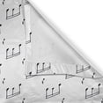 thumbnail image 5 of Ambesonne Black and White Grommet Curtain, Musical Notes, 50" x 108", Charcoal Grey, 5 of 6