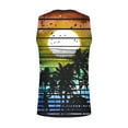 thumbnail image 4 of WAVSUF Summer Sports Tank Tops for Mens Quick Dry Vest Muscle Gym Undershirts Tank Printed Round Neck Tops Hawaiian shirt Sleeveles Pullover Army Green Size M, 4 of 4